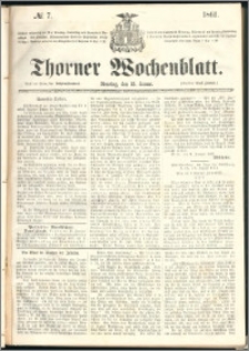 Thorner Wochenblatt 1861, No. 7