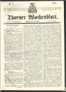 Thorner Wochenblatt 1861, No. 10