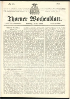 Thorner Wochenblatt 1861, No. 23