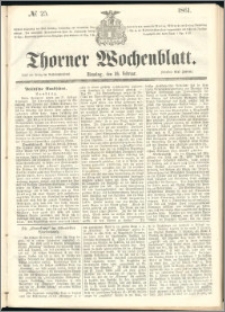 Thorner Wochenblatt 1861, No. 25