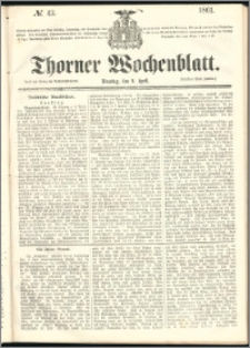 Thorner Wochenblatt 1861, No. 43