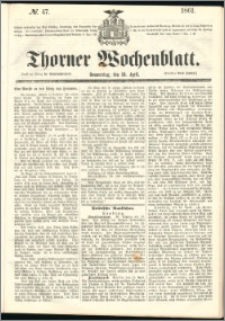 Thorner Wochenblatt 1861, No. 47