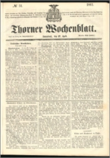 Thorner Wochenblatt 1861, No. 51