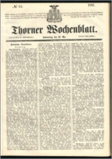 Thorner Wochenblatt 1861, No. 64 + Beilage