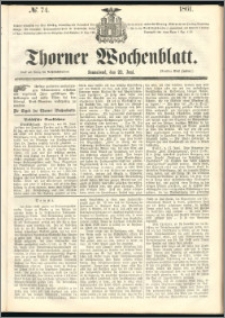 Thorner Wochenblatt 1861, No. 74