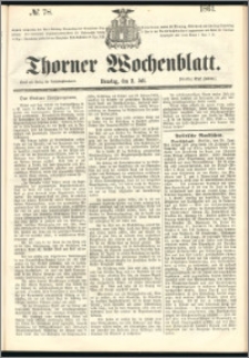 Thorner Wochenblatt 1861, No. 78