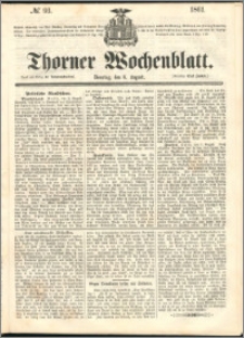 Thorner Wochenblatt 1861, No. 93 + Extra Beilage