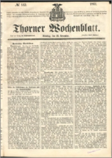 Thorner Wochenblatt 1861, No. 142