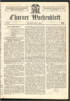 Thorner Wochenblatt 1862, No. 2 + Beilage