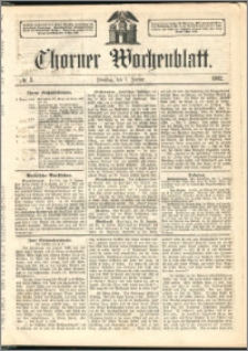 Thorner Wochenblatt 1862, No. 3 + Beilage