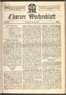 Thorner Wochenblatt 1862, No. 49 + Beilage