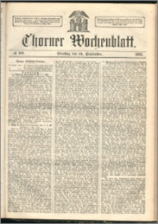 Thorner Wochenblatt 1862, No. 109 + Extra Beilage