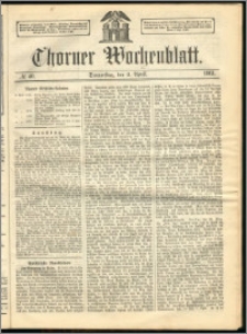 Thorner Wochenblatt 1863, No. 40 + Beilage