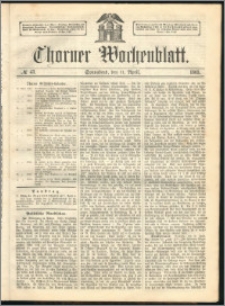 Thorner Wochenblatt 1863, No. 43