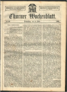 Thorner Wochenblatt 1863, No. 60 + Beilage, Extra Beilage