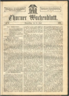 Thorner Wochenblatt 1863, No. 71