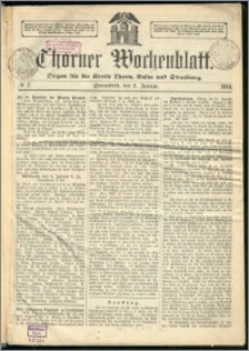 Thorner Wochenblatt 1864, No. 1 + Beilage