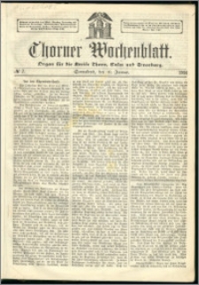 Thorner Wochenblatt 1864, No. 7 + Beilage