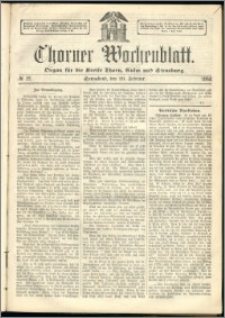 Thorner Wochenblatt 1864, No. 22 + Beilage