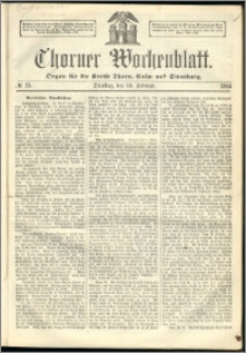 Thorner Wochenblatt 1864, No. 23 + Beilage