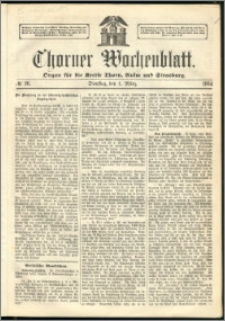 Thorner Wochenblatt 1864, No. 26 + Beilage