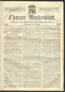 Thorner Wochenblatt 1864, No. 38 + Beilage