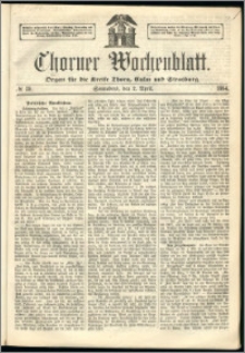 Thorner Wochenblatt 1864, No. 39 + Beilage