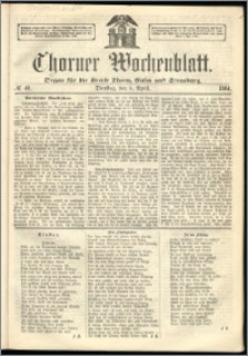 Thorner Wochenblatt 1864, No. 40 + Beilage