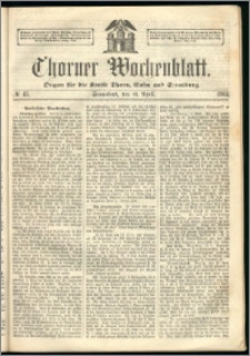 Thorner Wochenblatt 1864, No. 45 + Beilage