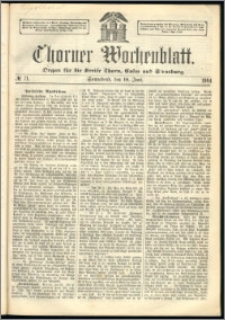 Thorner Wochenblatt 1864, No. 71 + Beilage