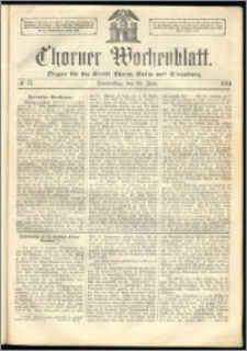 Thorner Wochenblatt 1864, No. 73 + Beilage