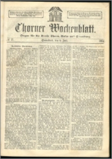 Thorner Wochenblatt 1864, No. 77 + Beilage