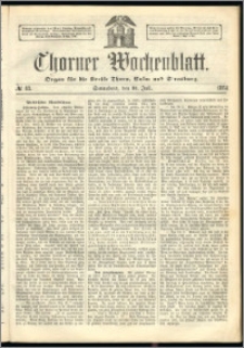Thorner Wochenblatt 1864, No. 83 + Beilage