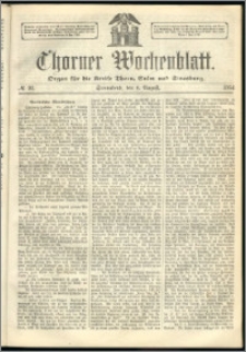 Thorner Wochenblatt 1864, No. 92 + Beilage