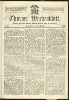 Thorner Wochenblatt 1864, No. 95 + Beilage