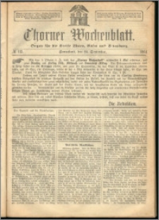 Thorner Wochenblatt 1864, No. 113 + Beilage
