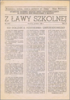 Z ławy szkolnej: Kwartalnik młodzieży szkolnej I Liceum Ogólnokształcącego im. Filomatów Ziemi Michałowskiej R. 1982 Nr. 4(21)