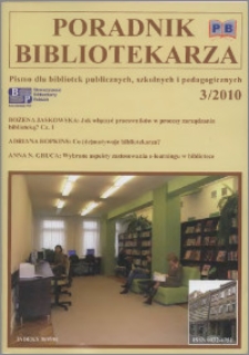 Poradnik Bibliotekarza 2010, nr 3