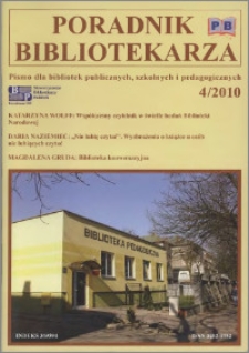Poradnik Bibliotekarza 2010, nr 4