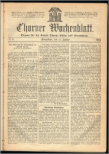 Thorner Wochenblatt 1865, No. 8 + Extra Blatt