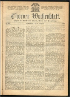Thorner Wochenblatt 1865, No. 20 + Beilage