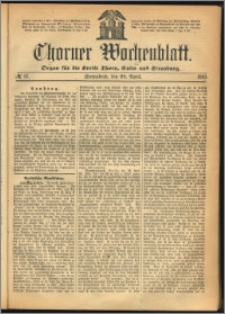 Thorner Wochenblatt 1865, No. 67 + Beilage