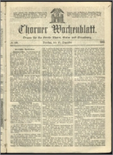 Thorner Wochenblatt 1865, No. 199 + Beilage