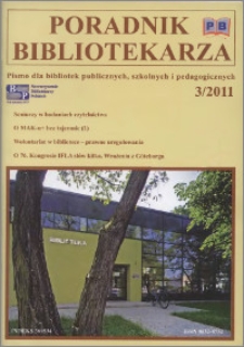 Poradnik Bibliotekarza 2011, nr 3