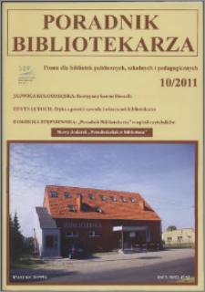 Poradnik Bibliotekarza 2011, nr 10