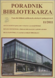 Poradnik Bibliotekarza 2011, nr 11