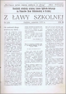 Z ławy szkolnej: Kwartalnik młodzieży szkolnej I Liceum Ogólnokształcącego im. Filomatów Ziemi Michałowskiej R. 1976, Nr. 3(4)