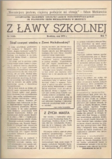 Z ławy szkolnej: Kwartalnik młodzieży szkolnej I Liceum Ogólnokształcącego im. Filomatów Ziemi Michałowskiej R. 1979, Nr. 2(15)