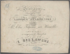 Polonaise : composée pour le violon et dediée à Monsieur le Comte Leopold Starzeński