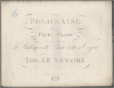 Polonaise pour le forte-piano : composée et dediée à Mademoiselle Antoinette de Cossa. No 3